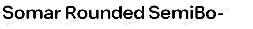 Somar Rounded SemiBo字体转换 Somar Rounded SemiBo字体转换
